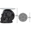 image:imageDesign Toscano Lost Souls Gothic Skull GlassTopped Table Black 21D x 21W x 195H in