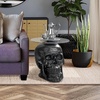 image:imageDesign Toscano Lost Souls Gothic Skull GlassTopped Table Black 21D x 21W x 195H in
