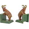 image:imageDesign Toscano SP1601 Bookworm Bunny Rabbits Cast Iron Sculptural Bookend Pair full colorBilly Goat