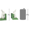 image:imageDesign Toscano SP1601 Bookworm Bunny Rabbits Cast Iron Sculptural Bookend Pair full colorBookworm Bunny