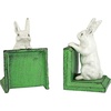 image:imageDesign Toscano SP1601 Bookworm Bunny Rabbits Cast Iron Sculptural Bookend Pair full colorBookworm Bunny