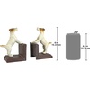 image:imageDesign Toscano SP1601 Bookworm Bunny Rabbits Cast Iron Sculptural Bookend Pair full colorJack Russell Terrier
