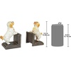 image:imageDesign Toscano SP1601 Bookworm Bunny Rabbits Cast Iron Sculptural Bookend Pair full colorKing Charles Spaniel Dog