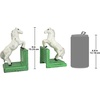 image:imageDesign Toscano SP1601 Bookworm Bunny Rabbits Cast Iron Sculptural Bookend Pair full colorMajestic Stallion