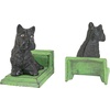 image:imageDesign Toscano SP1601 Bookworm Bunny Rabbits Cast Iron Sculptural Bookend Pair full colorSitting Scotty