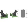 image:imageDesign Toscano SP1601 Bookworm Bunny Rabbits Cast Iron Sculptural Bookend Pair full colorSitting Scotty