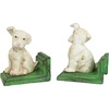 image:imageDesign Toscano SP1601 Bookworm Bunny Rabbits Cast Iron Sculptural Bookend Pair full colorWheaten Scotty