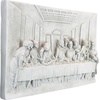 image:imageDesign Toscano The Last Supper Religious Wall Plaque Sculpture 23 Inch Wide 12 Inch Tall Cast Stone Resin Antique Stone FinishBy Da Vinci