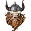 image:imageDesign Toscano The Skull of Valhalla Viking Warrior Wall Statue 14 Inch Full Color Finish