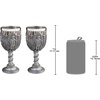 image:imageDesign Toscano Toast of the Zombie Sculptural GobletCL95698 Legion of The Kings Royal Gothic Set of Two Knights Goblet
