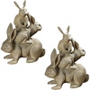 image:imageDesign Toscano Bunched Bunnies Cast Iron Statue BronzeSet of 2