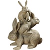 image:imageDesign Toscano Bunched Bunnies Cast Iron Statue BronzeSingle