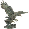 image:imageDesign Toscano Forging Strength American Bald Eagle Art Deco Statue 14 Inch Polyresin Bronze FinishQS7373Victors Eagle
