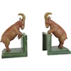 image:imageDesign Toscano SP1601 Bookworm Bunny Rabbits Cast Iron Sculptural Bookend Pair full colorBilly Goat