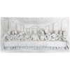 image:imageDesign Toscano The Last Supper Religious Wall Plaque Sculpture 23 Inch Wide 12 Inch Tall Cast Stone Resin Antique Stone FinishBy Da Vinci