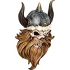 image:imageDesign Toscano The Skull of Valhalla Viking Warrior Wall Statue 14 Inch Full Color Finish