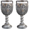 CL95698 Legion of The King's Royal Gothic Set of Two Knights Goblet
