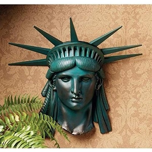 image:imageDesign Toscano DB392020 Statue of Liberty 1886 Wall FriezeVerdigris 19Wx9Dx19HVerdigris
