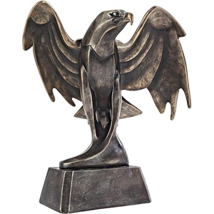 image:imageDesign Toscano Forging Strength American Bald Eagle Art Deco Statue 14 Inch Polyresin Bronze FinishQS7373Forging Strength