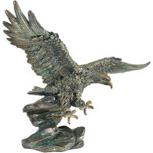 image:imageDesign Toscano Forging Strength American Bald Eagle Art Deco Statue 14 Inch Polyresin Bronze FinishQS7373Victors Eagle