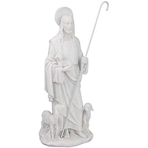 image:imageDesign Toscano Jesus The Good Shepherd Marble Resin Statue 125 inch