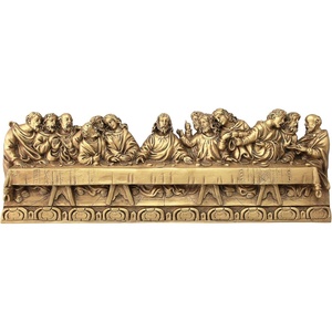 image:imageDesign Toscano Last Supper Detailed Version Leonardo Da Vinci Wall Sculpture Gold 1850 x 150