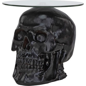 image:imageDesign Toscano Lost Souls Gothic Skull GlassTopped Table Black 21D x 21W x 195H in