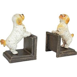image:imageDesign Toscano SP1601 Bookworm Bunny Rabbits Cast Iron Sculptural Bookend Pair full colorKing Charles Spaniel Dog
