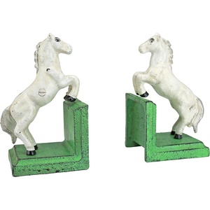 image:imageDesign Toscano SP1601 Bookworm Bunny Rabbits Cast Iron Sculptural Bookend Pair full colorMajestic Stallion