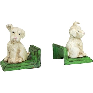 image:imageDesign Toscano SP1601 Bookworm Bunny Rabbits Cast Iron Sculptural Bookend Pair full colorWheaten Scotty