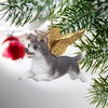image:imageChristmas Tree Ornaments  Honor The Pooch Beagle Holiday Angel Dog OrnamentsAngel Siberian Husky