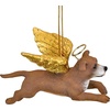 image:imageChristmas Tree Ornaments  Honor The Pooch Beagle Holiday Angel Dog OrnamentsBrown and Gold