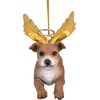 image:imageChristmas Tree Ornaments  Honor The Pooch Beagle Holiday Angel Dog OrnamentsBrown and Gold