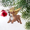 image:imageChristmas Tree Ornaments  Honor The Pooch Beagle Holiday Angel Dog OrnamentsBrown and Gold