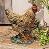 image:imageDesign Toscano Barnyard Mother Hen and Baby Chick StatueHen