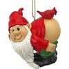 image:imageDesign Toscano Christmas Ornament  Loonie Moonie Gnome Garden Gnomes