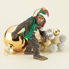 image:imageDesign Toscano yeti with Santa hat Funny Christmas Tree Ornament 2 inchesAbominable Snowman