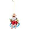 image:imageSantas New Xmas Ride Llama Holiday Ornament EachChillin Santa