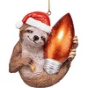 image:imageSantas New Xmas Ride Llama Holiday Ornament EachSloth Christmas