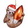 image:imageSantas New Xmas Ride Llama Holiday Ornament EachSloth Christmas