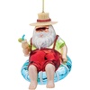 image:imageSantas New Xmas Ride Llama Holiday Ornament EachChillin Santa