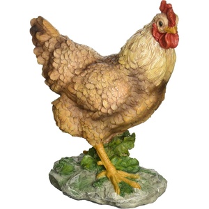image:imageDesign Toscano Barnyard Mother Hen and Baby Chick StatueHen