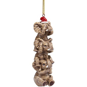 image:imageDesign Toscano QS94879 See Speak Hear No Evil Elephant Holiday TreeSmall