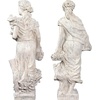 image:imageDesign Toscano Flora and Proserpina Patronesses of Growth Outdoor Garden Statues Set of Two 44 inch Fiberglass Cast Stone Resin Limestone Finish