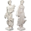 image:imageDesign Toscano Flora and Proserpina Patronesses of Growth Outdoor Garden Statues Set of Two 44 inch Fiberglass Cast Stone Resin Limestone Finish