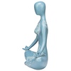 image:imageDesign Toscano QL1274 Zen Yoga Meditation Statue Figurine 8 inches Wide 10 inches Tall Handcast Polyresin Blue amp White Finish