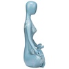 image:imageDesign Toscano QL1274 Zen Yoga Meditation Statue Figurine 8 inches Wide 10 inches Tall Handcast Polyresin Blue amp White Finish