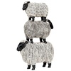 image:imageDesign Toscano QL1502 Stacked Sheep Animal Folk Art Statue Figurine 9 Inches Wide 14 Inches Tall Handcast Polyresin Black amp White Finish