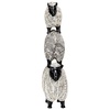 image:imageDesign Toscano QL1502 Stacked Sheep Animal Folk Art Statue Figurine 9 Inches Wide 14 Inches Tall Handcast Polyresin Black amp White Finish