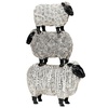 image:imageDesign Toscano QL1502 Stacked Sheep Animal Folk Art Statue Figurine 9 Inches Wide 14 Inches Tall Handcast Polyresin Black amp White Finish